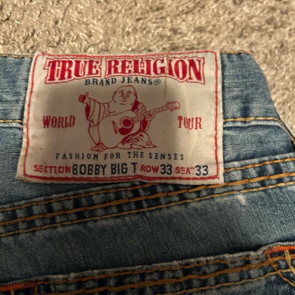 True Religion Light Blue Men's Straight Jeans - Picture 10 of 13